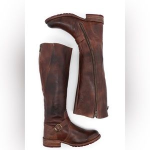 Bed Stu Brown Leather Knee-High Riding Boots